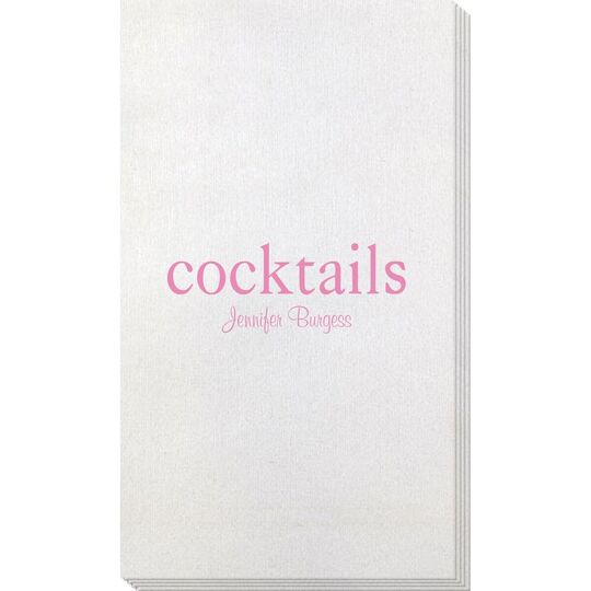 Big Word Cocktails Bamboo Luxe Guest Towels